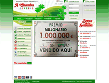 Tablet Screenshot of loteriachamba.com